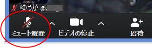 マイクミュート解除