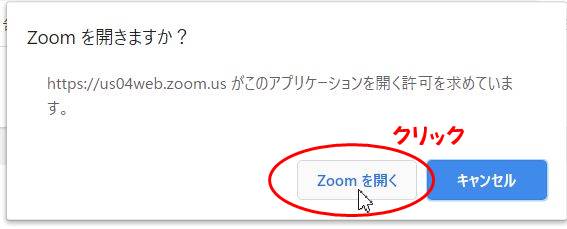 zoomを開く