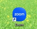 水色に変わったzoomのアイコンです。