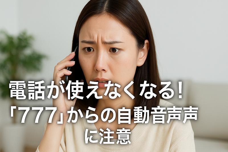 電話が使えなくなる777
